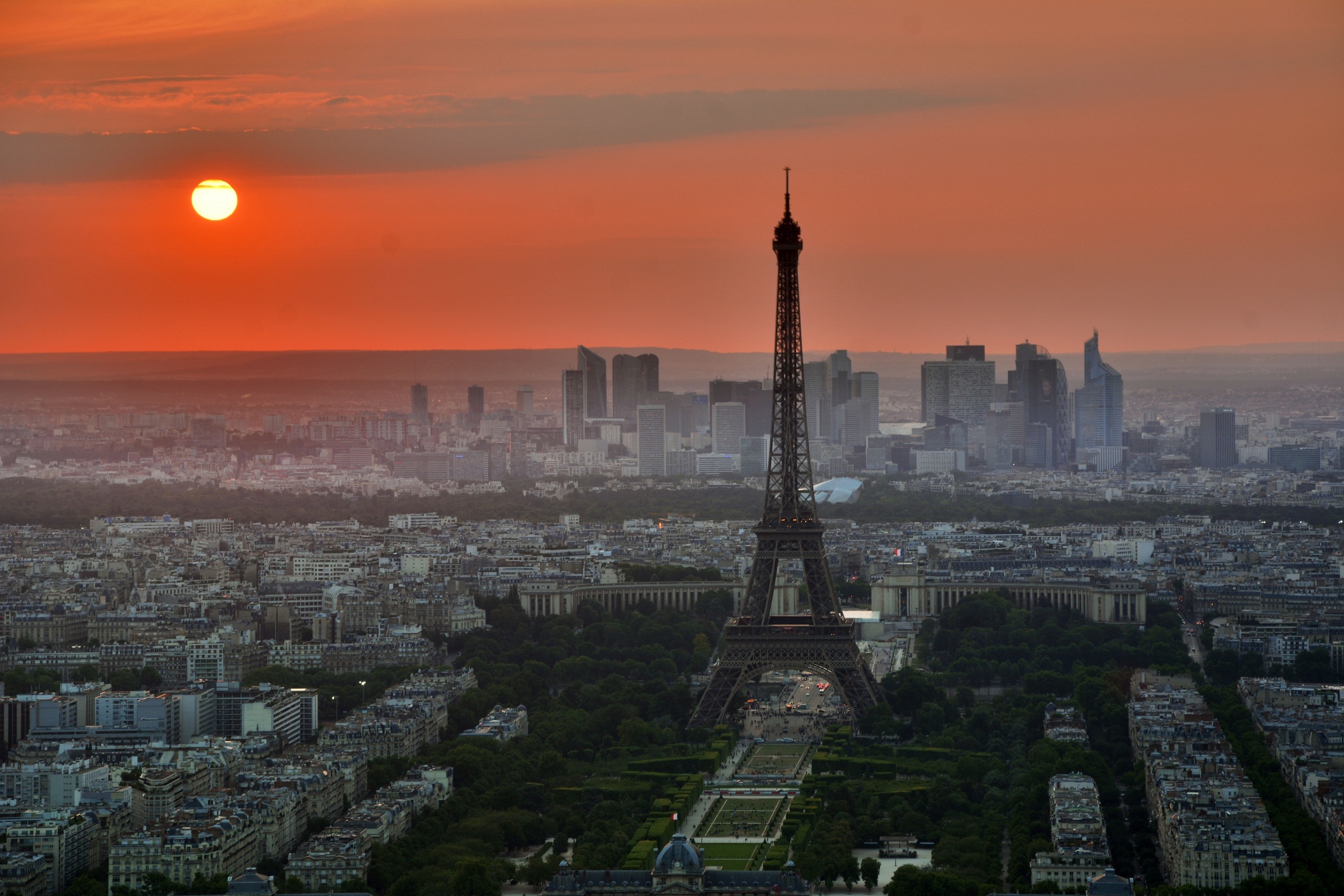 A sunset view in Paris